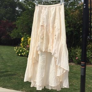 🌿 Spell Seashell Ruched Skirt Size M